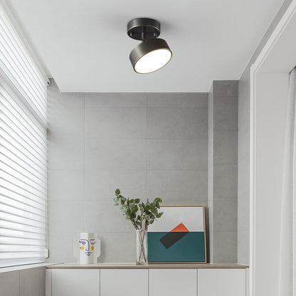 Sleek Adjustable LED Flush Mount Ceiling Light Fixture with Color Settings for Cozy Ambiance