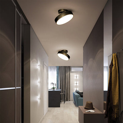 Sleek Adjustable LED Flush Mount Ceiling Light Fixture with Color Settings for Cozy Ambiance