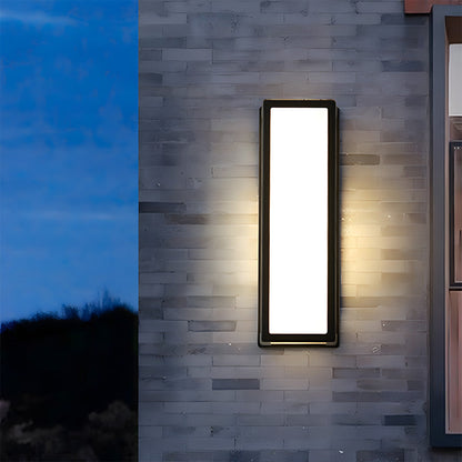Waterproof LED Outdoor Wall Light with Modern Black Hardware Design – Perfect for Patios and Entrances