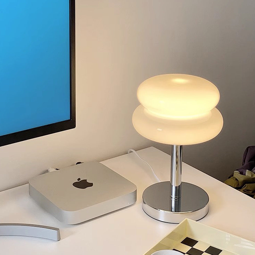 SOLVIA – Minimalist Glass Mini Table Lamp for Bedrooms & Living Spaces