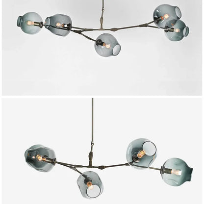 StellarBurst – Modern Sputnik Pendant Lamp with Glass Bubble Accents