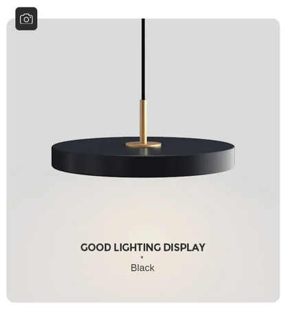 OrbitaGlow – Futuristic Metal LED Pendant Lamp