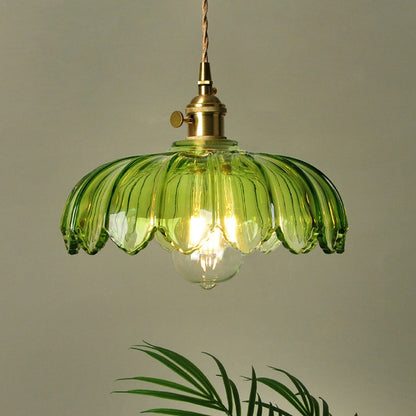 Blossom Glow Ceramic Pendant Lamp - Elegant Floral-Inspired Lighting Fixture