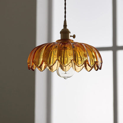 Blossom Glow Ceramic Pendant Lamp - Elegant Floral-Inspired Lighting Fixture