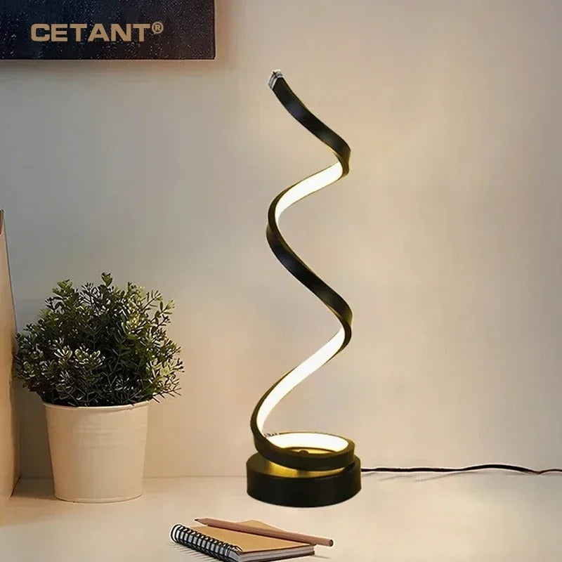 SPIRA - Modern Spiral LED Table Lamp for Stylish Ambiance