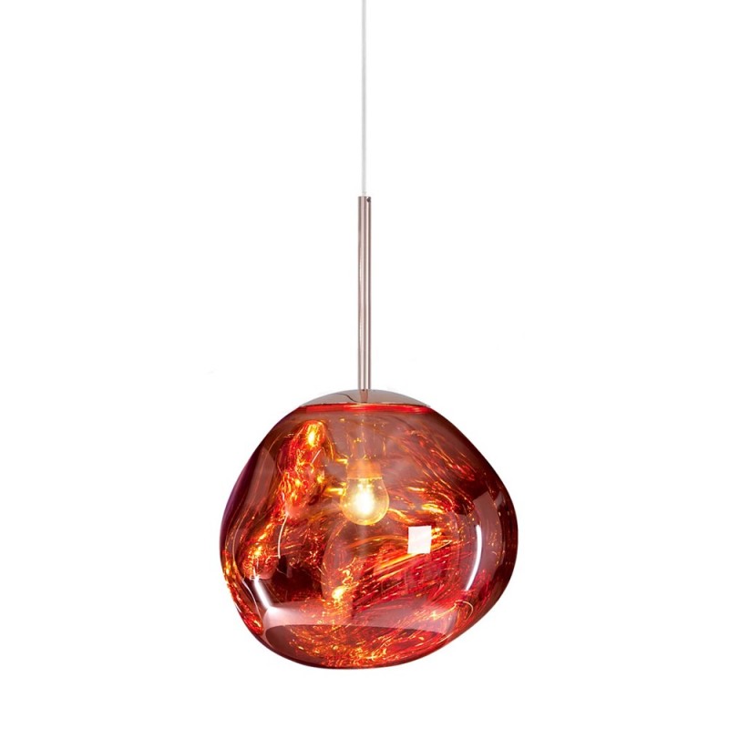 VESARO – Artistic Melted Glass Pendant Light for a Luxe Interior