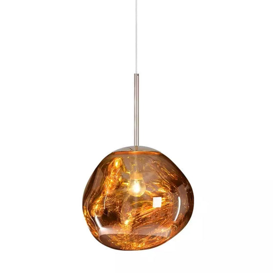 VESARO – Artistic Melted Glass Pendant Light for a Luxe Interior