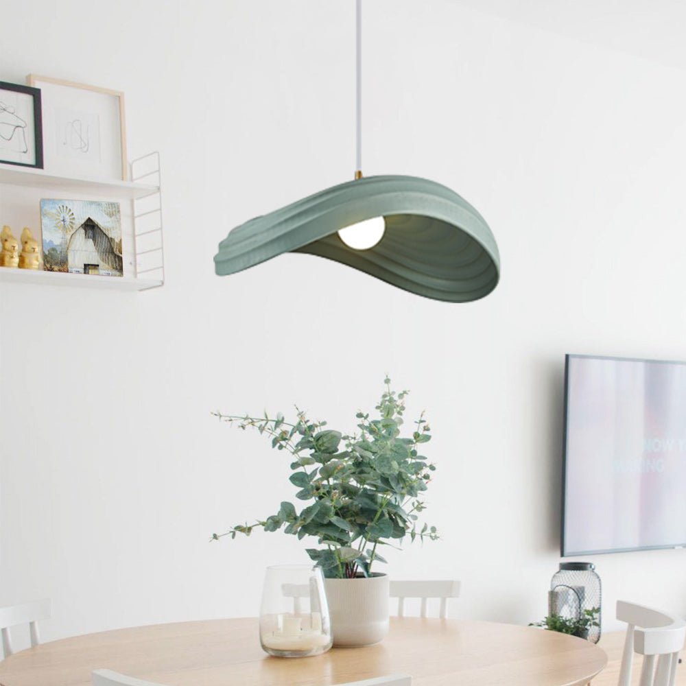 Variant image for Unique Curved Pendant Light – Layered Design for Kitchen Pendant Lighting, Adjustable Height, Metal and Resin, Modern Aesthetic-2