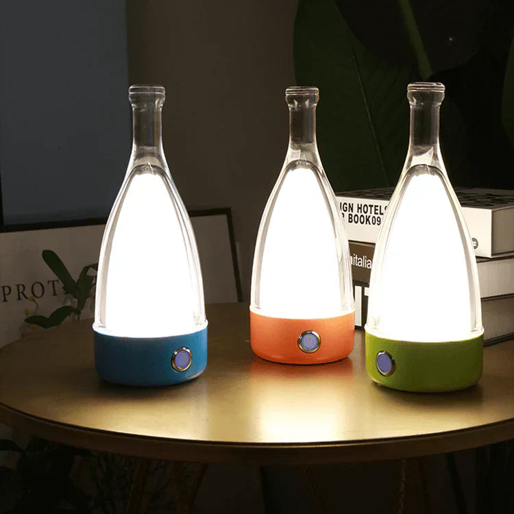 GlowBottle – Vintage Bottle Lamp for Cozy Ambience and Stylish Decor