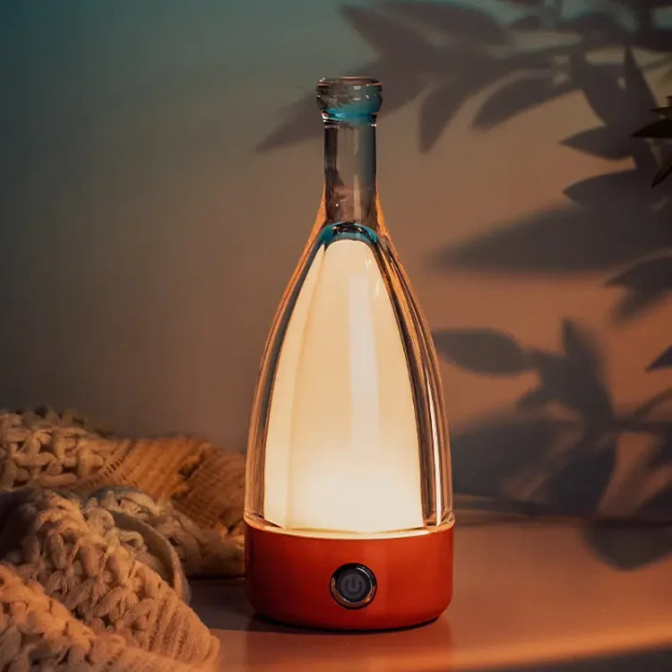 GlowBottle – Vintage Bottle Lamp for Cozy Ambience and Stylish Decor